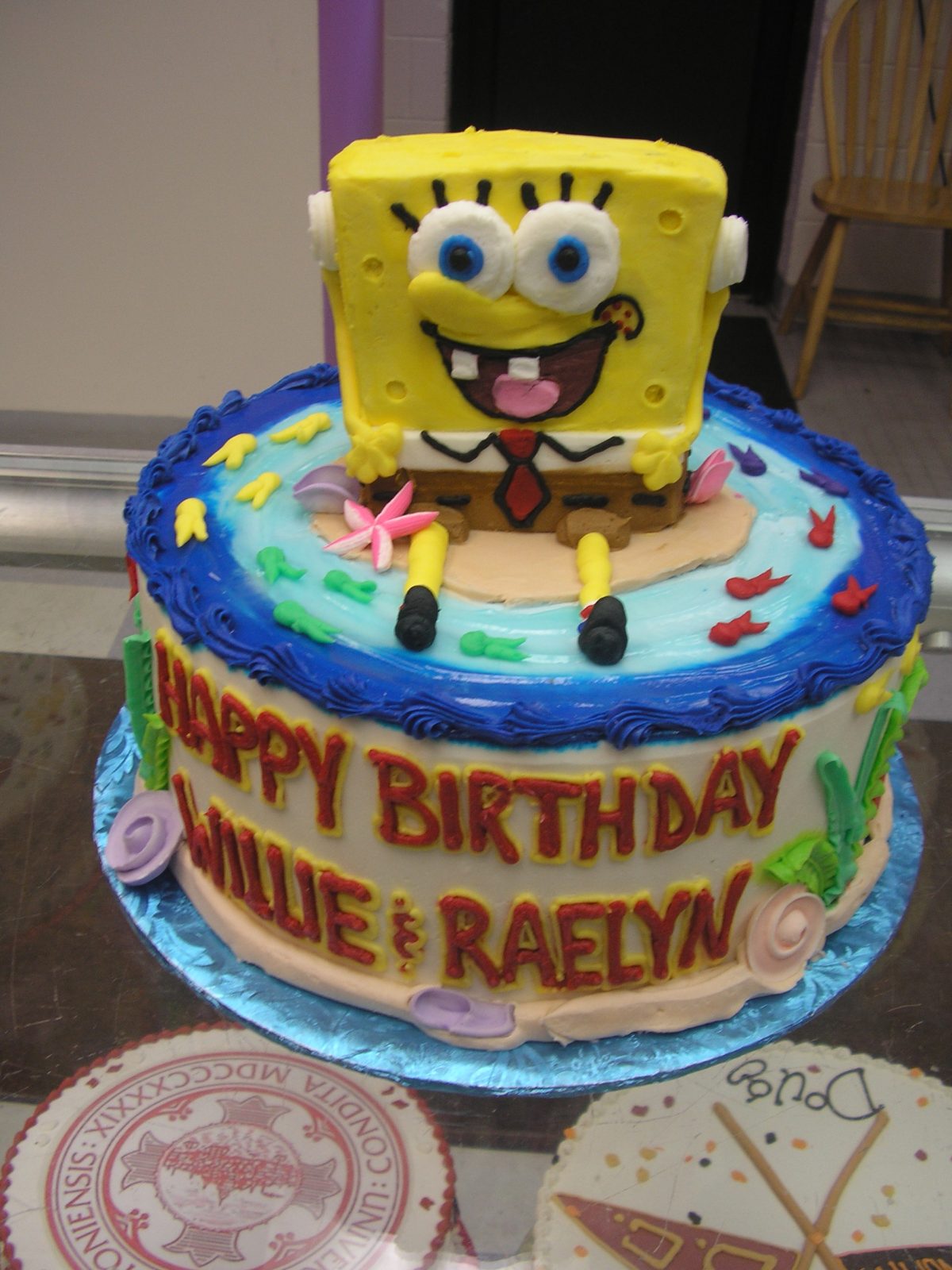 3D sponge bob cake