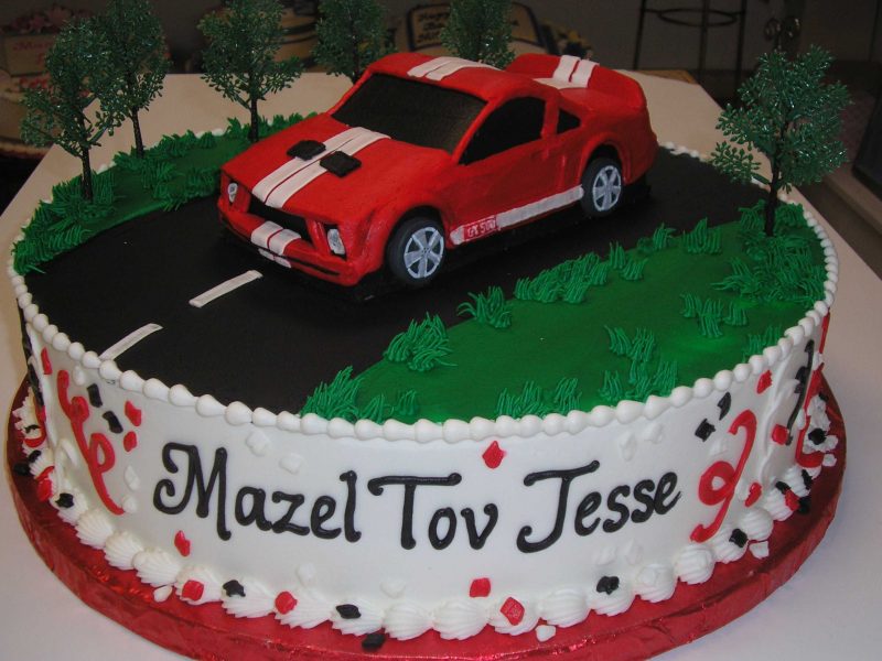 mustang cake, mustang gt cake, racing car cake