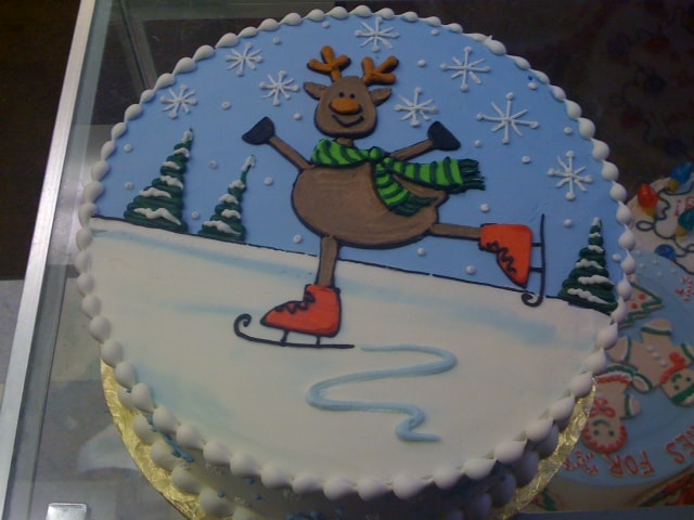 rudolph cake, christmas cake