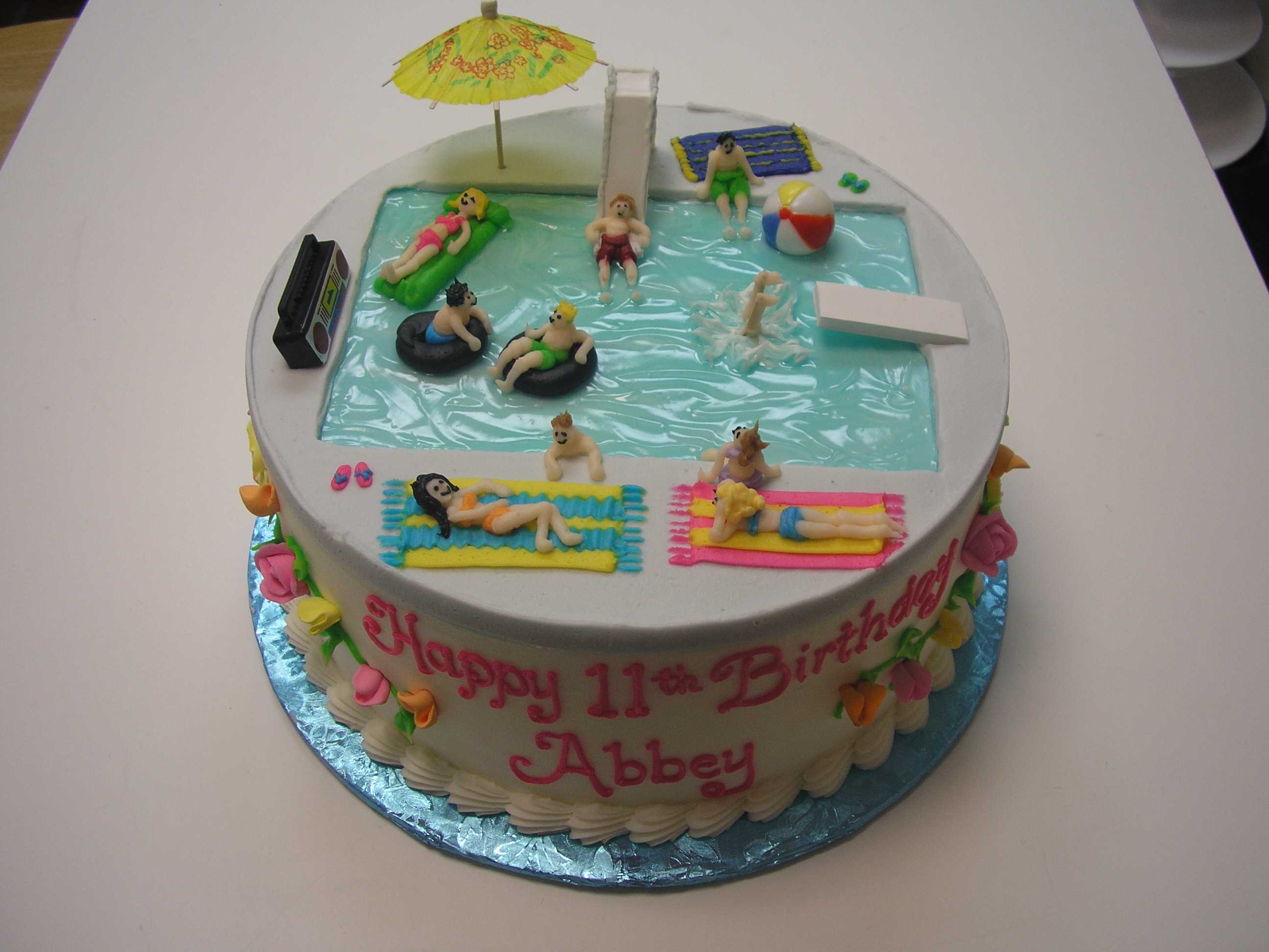 pool party cake